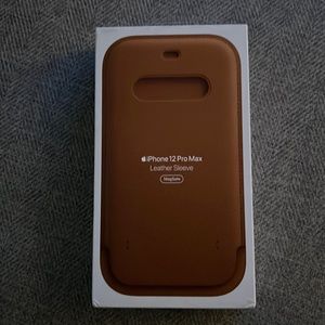 Authentic Apple iPhone 12 Pro Max Leather Sleeve with MagSafe